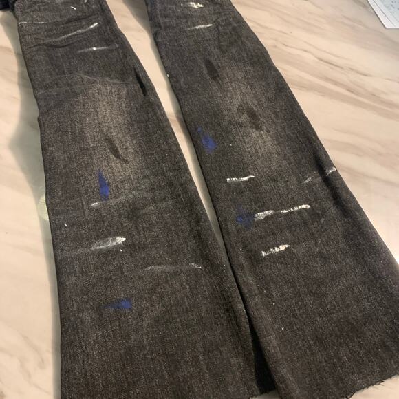 Si Tu Veux Superstack Black Wash Mens Jeans Size 34 - Picture 6 of 12